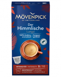 Kaffeekapseln DER HIMMLISCHE LUNGO in Alukapseln von Mövenpick, 10 Stück